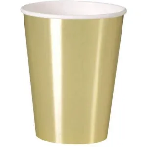 12oz Gold Paper Cups (8ct)