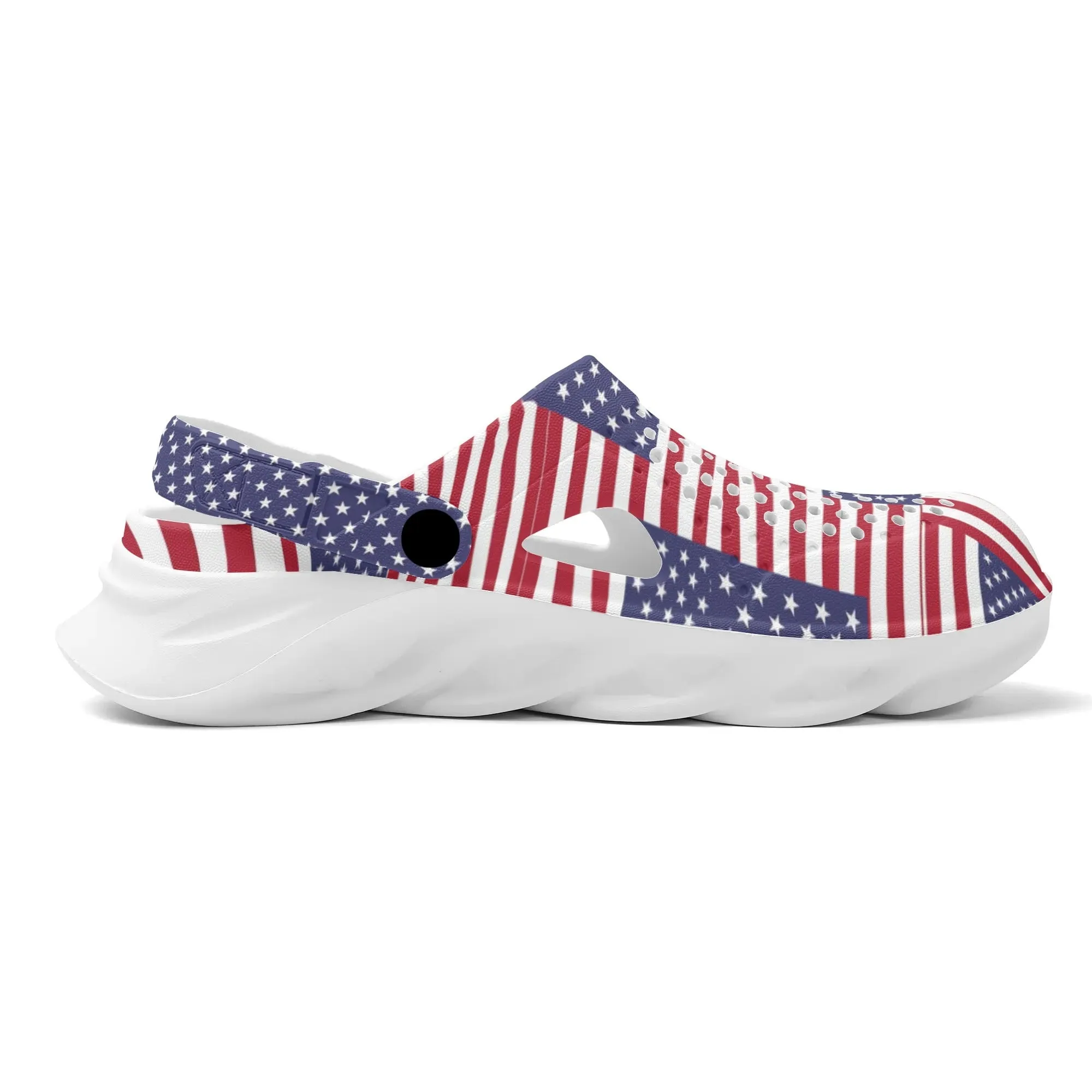 4th of July Patriotic Mens Summer Beach Hollow Out Sandals