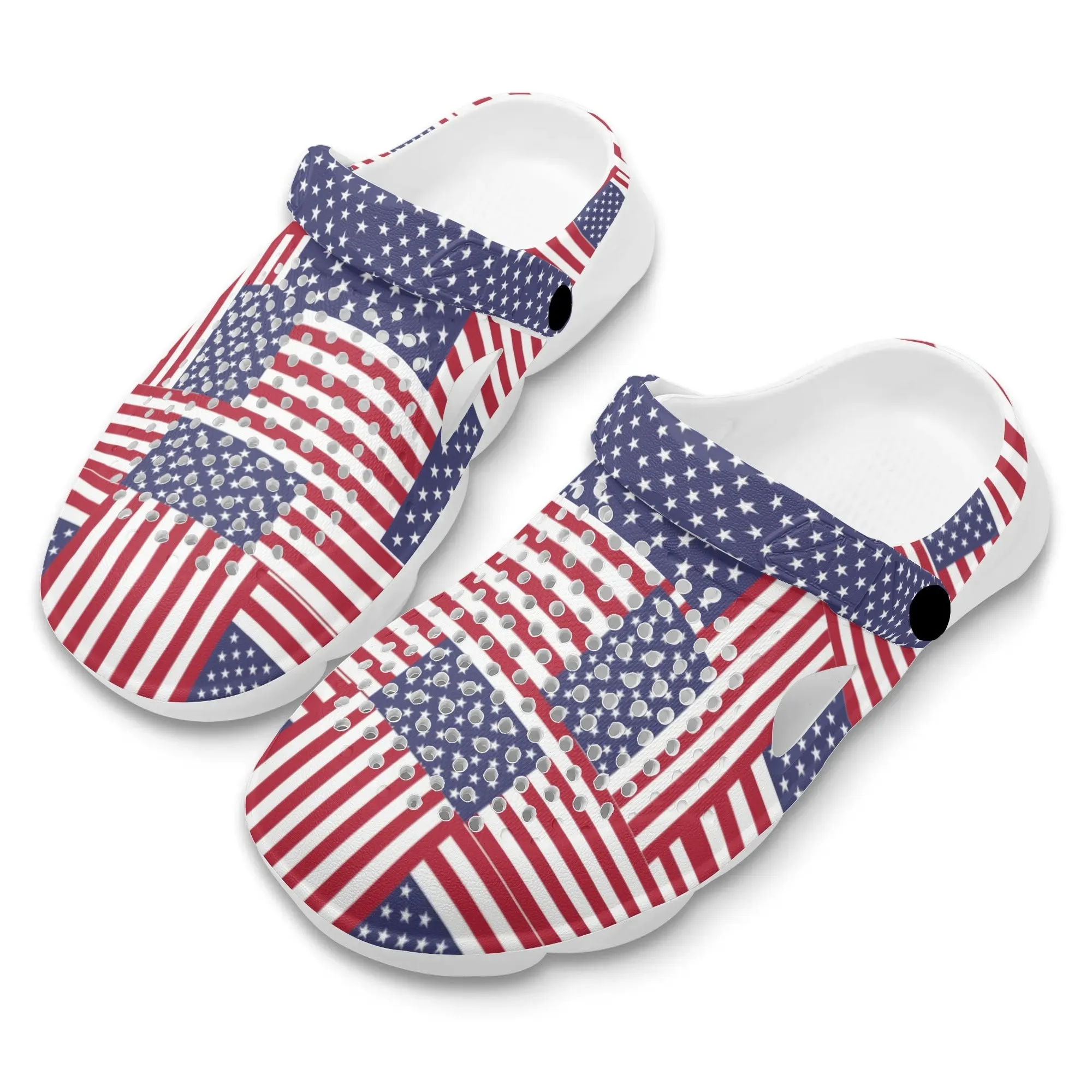 4th of July Patriotic Mens Summer Beach Hollow Out Sandals