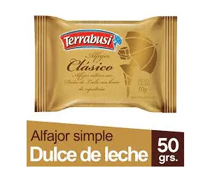 Alfajor Terrabusi Classic Milk Chocolate Filled with Dulce de Leche 50 g / 1.7 oz