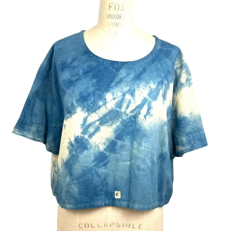 Allyn Boxy Tee in Blue Flannel | Pattern E