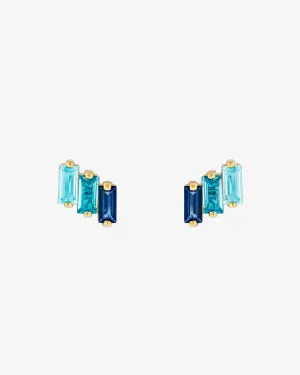 Amalfi Blue Ombre Studs