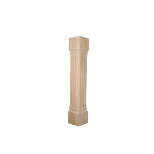 bingltd - 6" x 35.5" Fluted Kitchen Post (K007-RW-UNF)