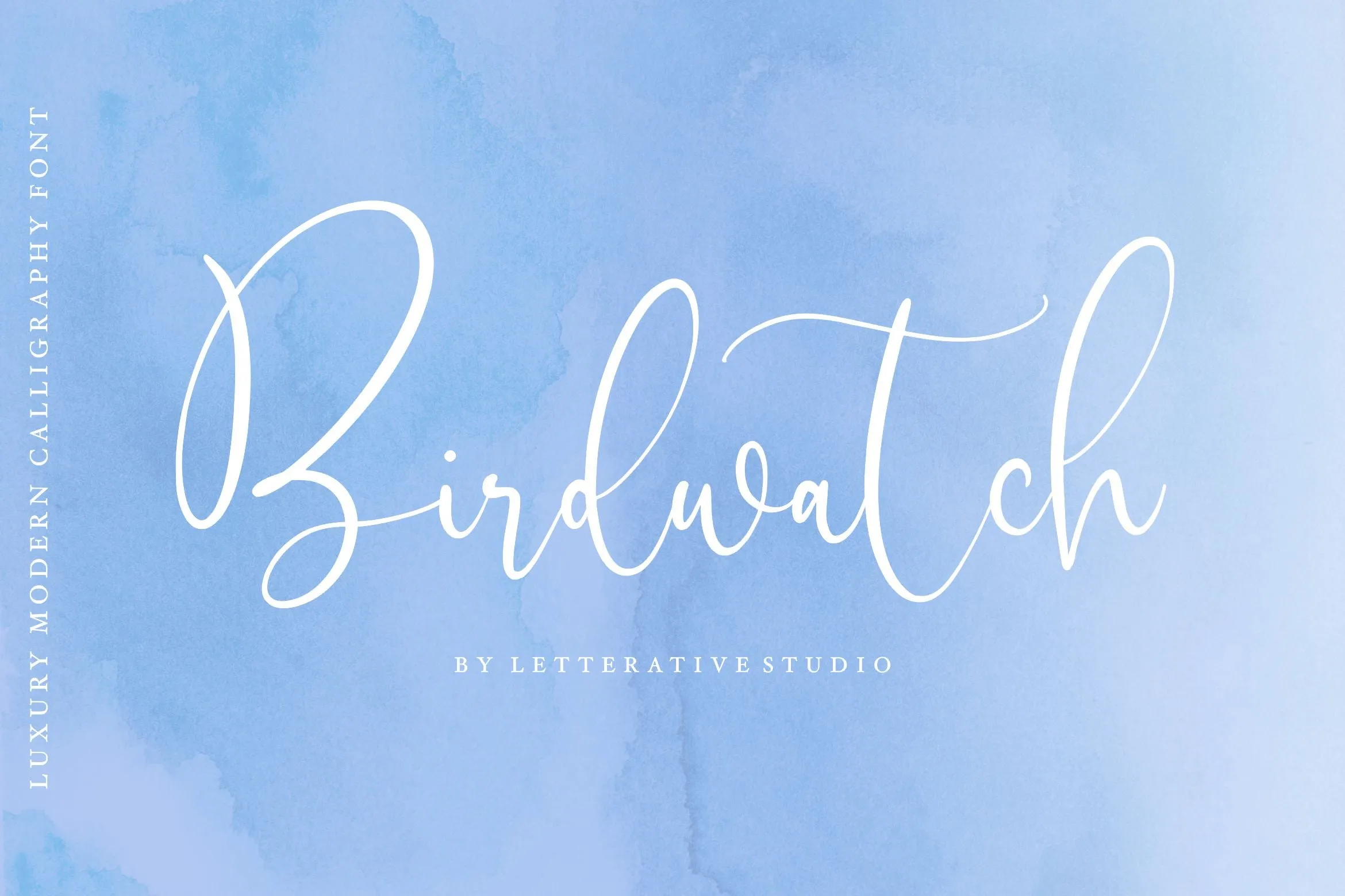 Birdwatch is a Luxury Modern Calligraphy Font