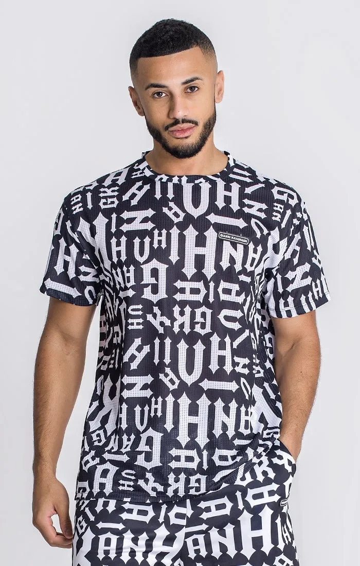 Black Hype Printed Tee