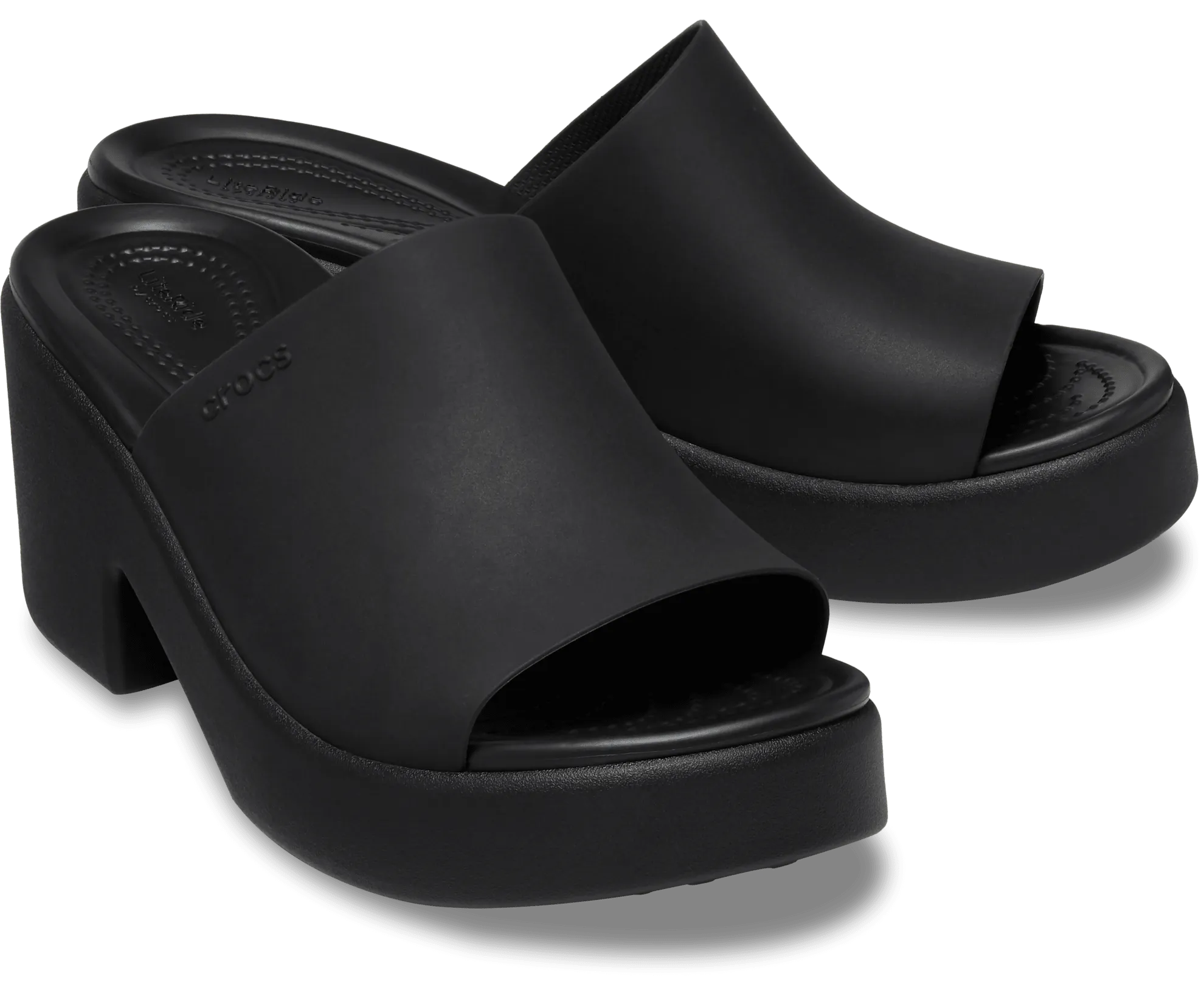 Brooklyn Slide Heel - black/black