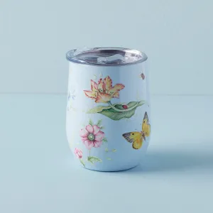 Butterfly Meadow Light Blue Stainless Wine Tumbler