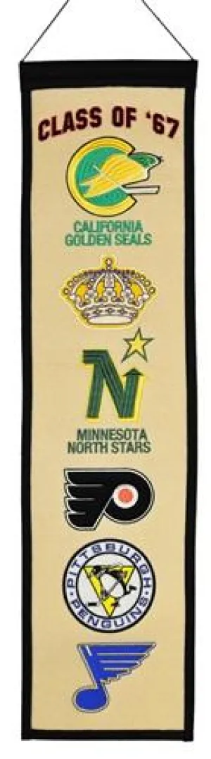 Class of 1967 NHL Expansion Wool Heritage Banner (8" x 32")