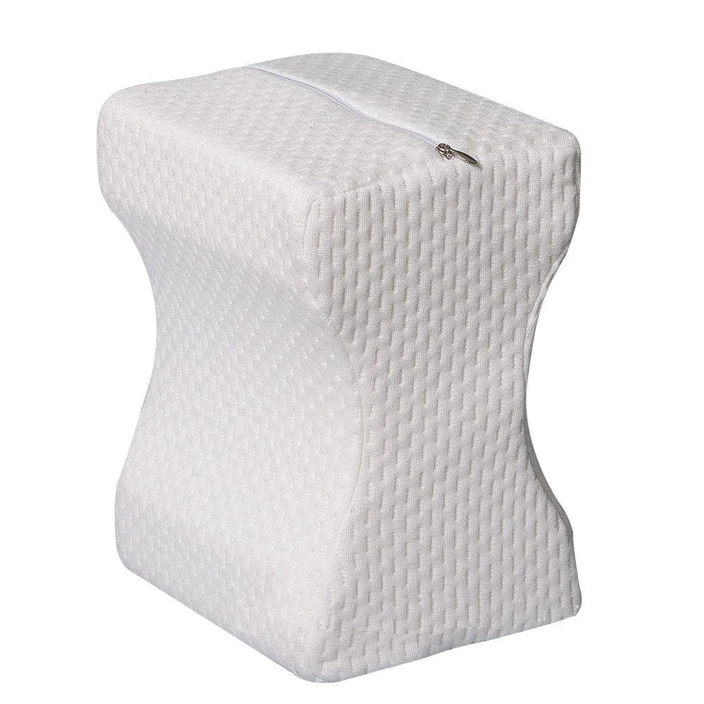 Comfort Memory Foam Knee Pillow with Adjustable and Removable