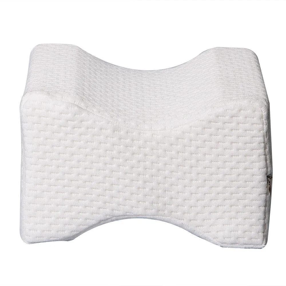 Comfort Memory Foam Knee Pillow with Adjustable and Removable