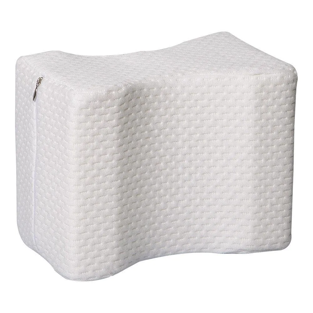 Comfort Memory Foam Knee Pillow with Adjustable and Removable