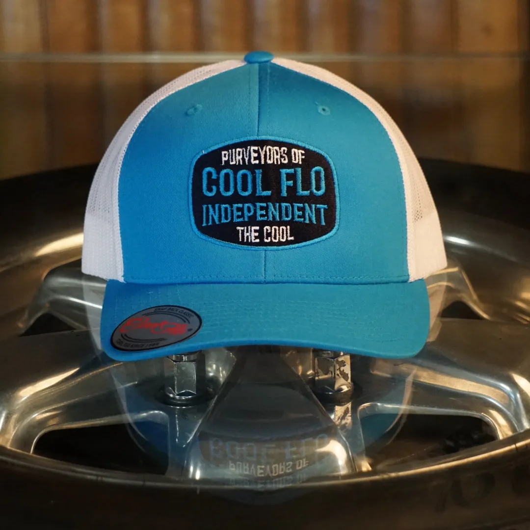 Cool Flo Independent Turquoise Two-tone Trucker Cap