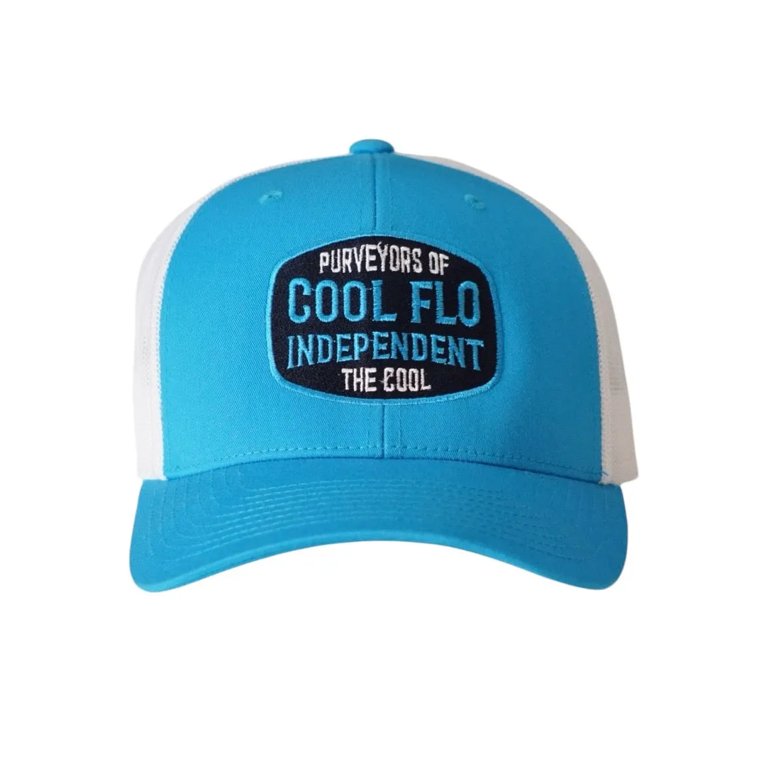 Cool Flo Independent Turquoise Two-tone Trucker Cap