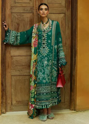 Dark Green Lawn Suit - Elan - Luxury Lawn '23 - ARNA-EL23-05A