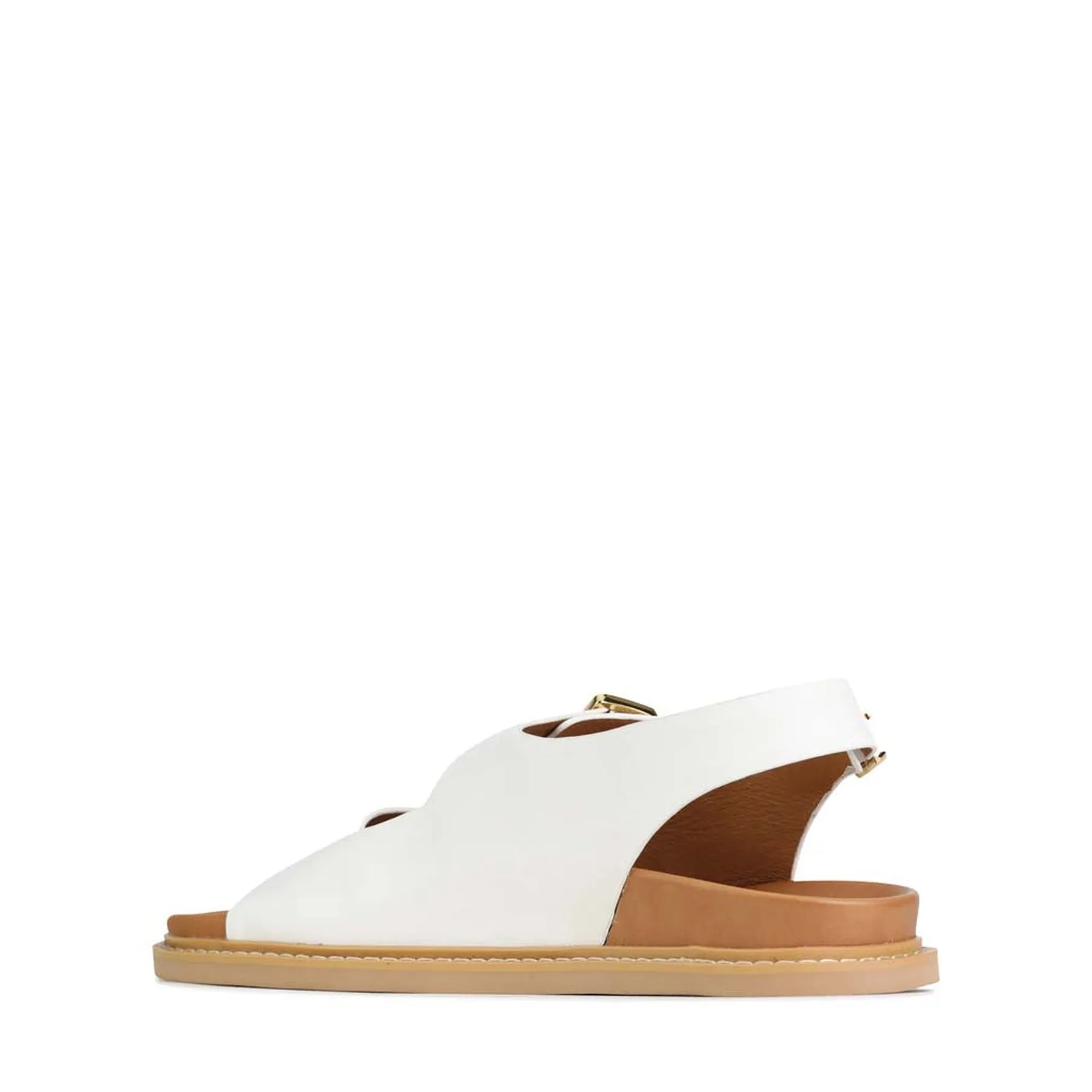 DEANA TRIPLE BUCKLE SANDALS LEATHER