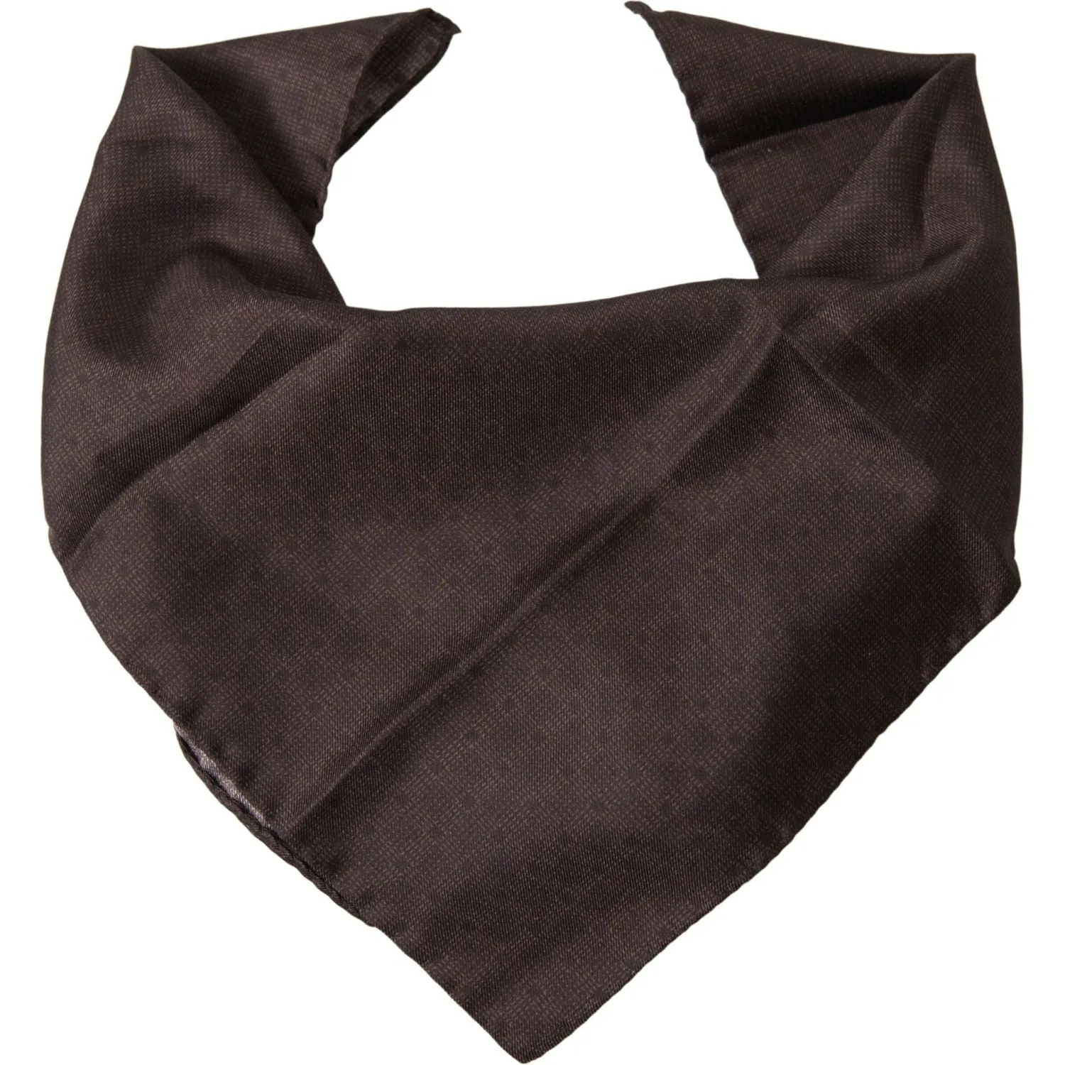 Dolce & Gabbana Elegant Silk Men's Square Scarf in Rich Brown