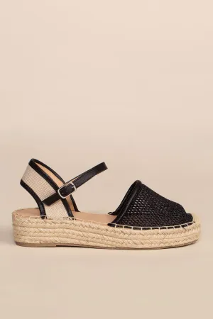 Don't Mesh Around Sandals - Black