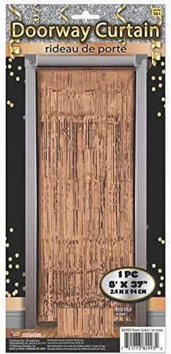 Doorway Tinsel Curtain -  Rose Gold