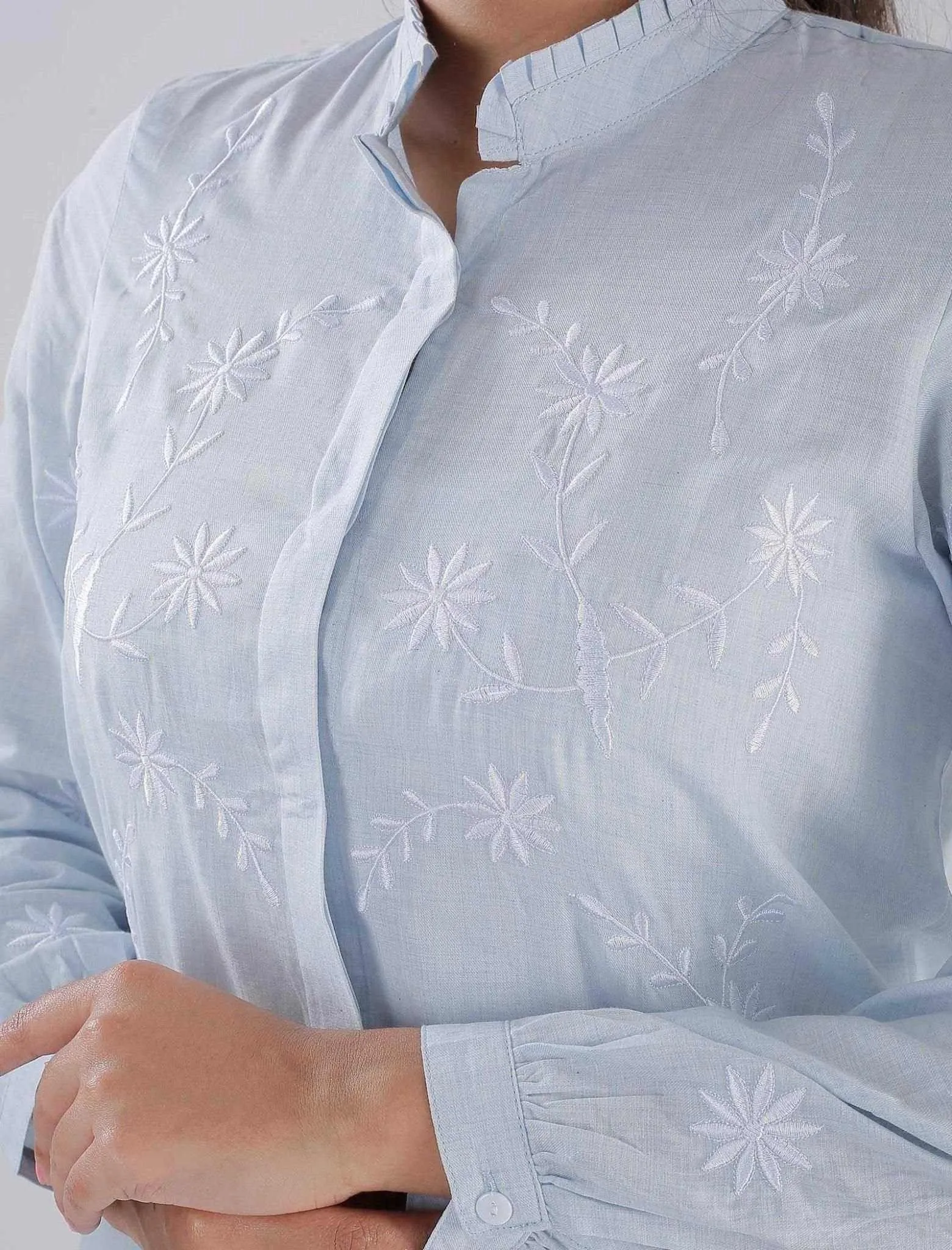 Embroidered Cotton Top