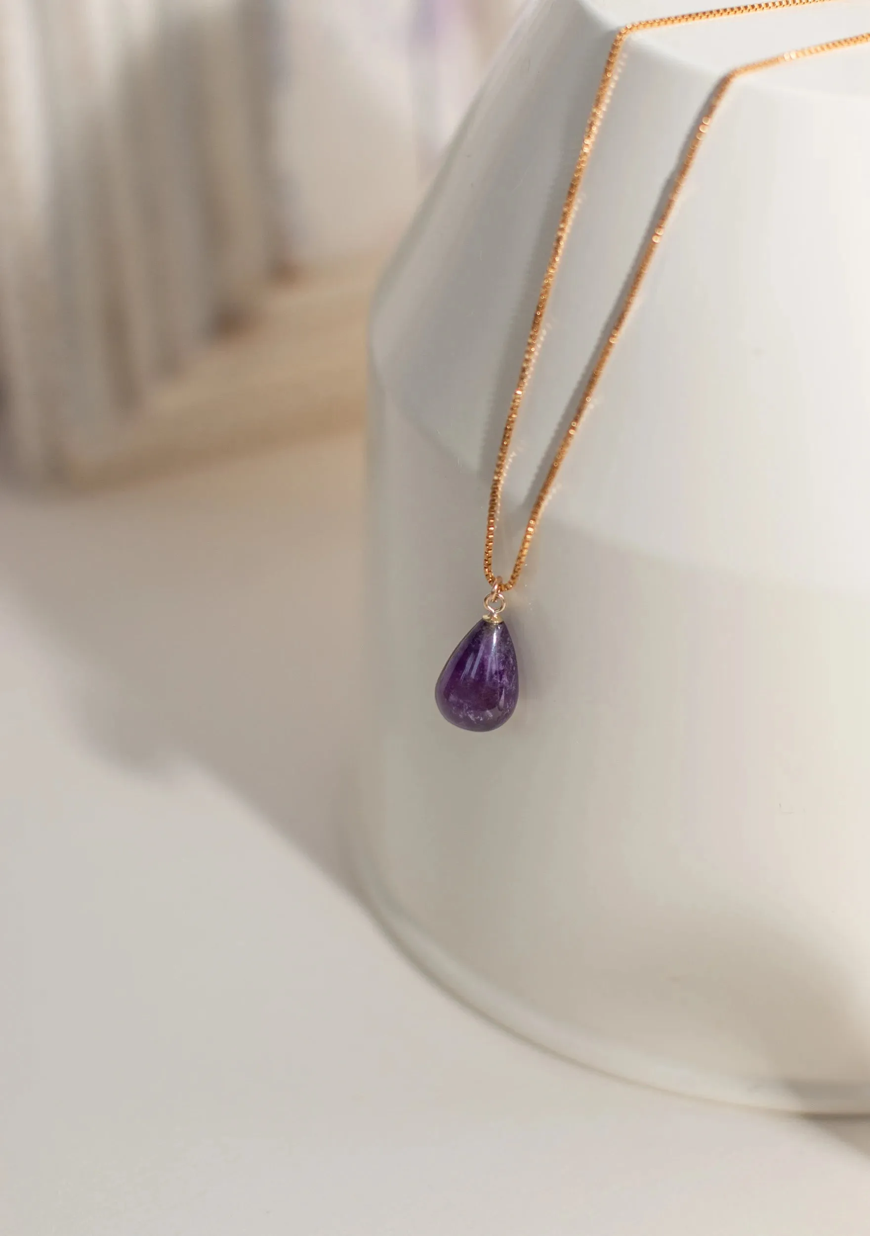 February Amethyst Necklace