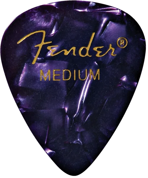 Fender Purple Moto, 351 Shape, Medium Guitar Picks (12)