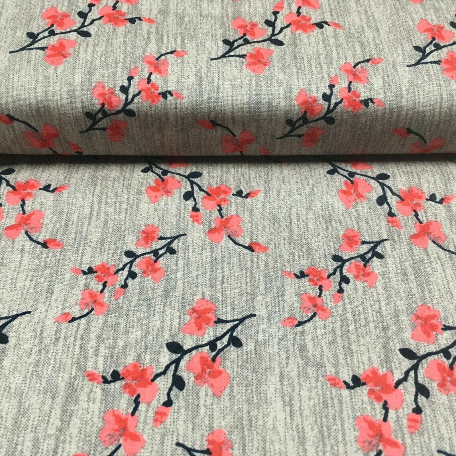 Floral cotton poplin Printed Fabric 110 cm MK1263 Mtex