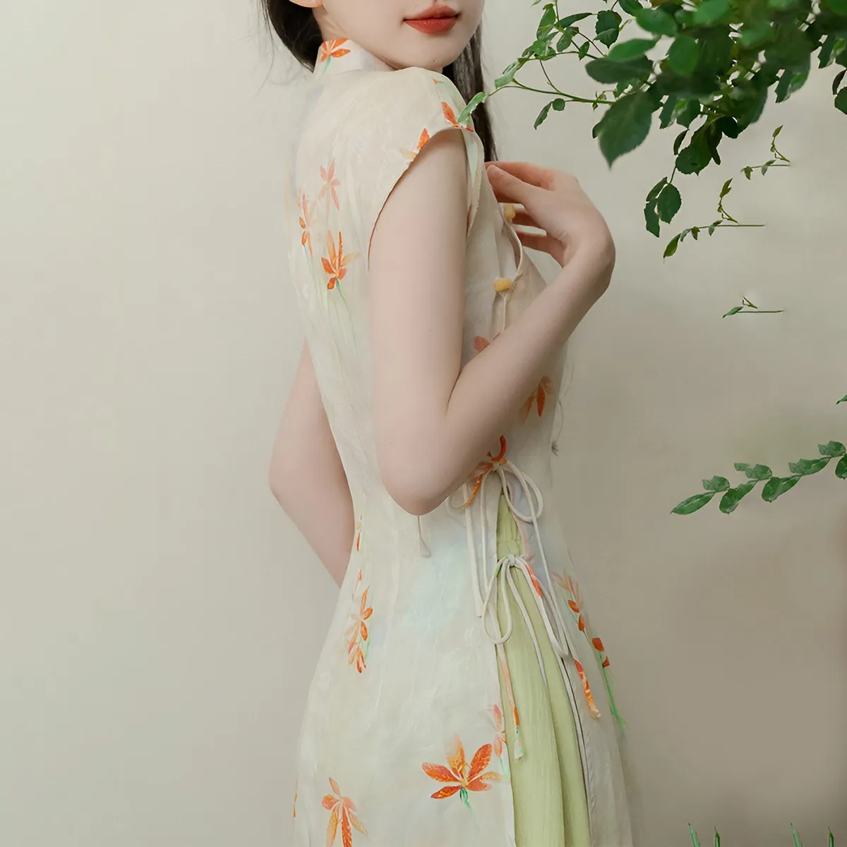 Floral Women's Two Piece Hanfu Dress