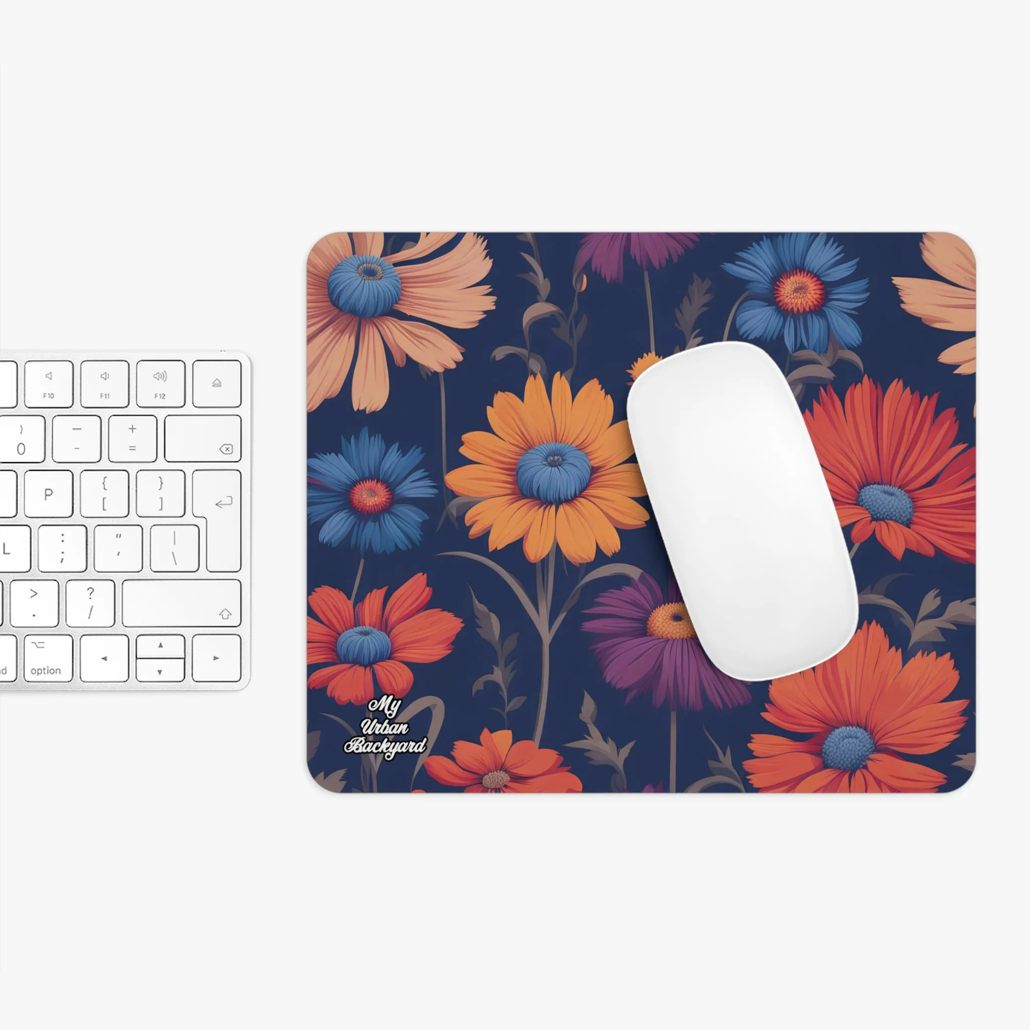 Fun Wildflowers, Computer Mouse Pad - for Home or Office