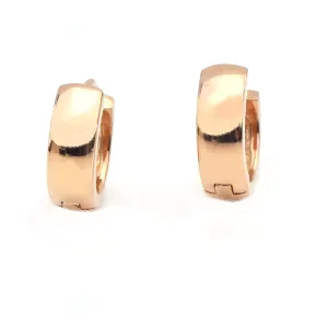 Gold Huggies Earrings - 18-Karat Amber Hue Gold Huggies