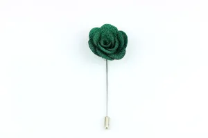 Green Flower Lapel Pin