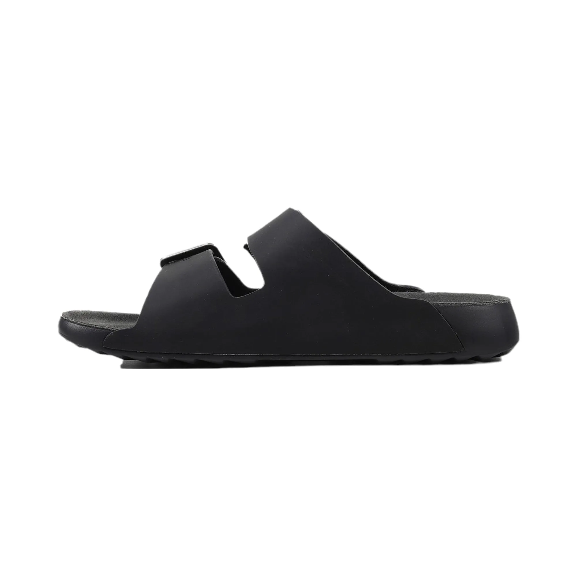 Hush Puppies Mens Black/ Grey Hoges Comfort Shoes Slide Sandals