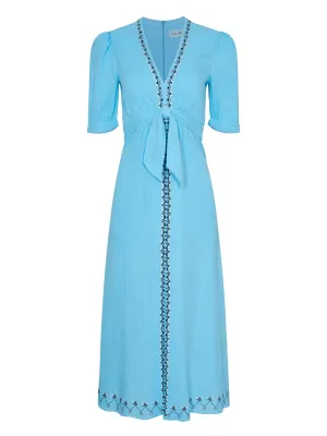 Jamie Tie B Dress in Cloud Blue