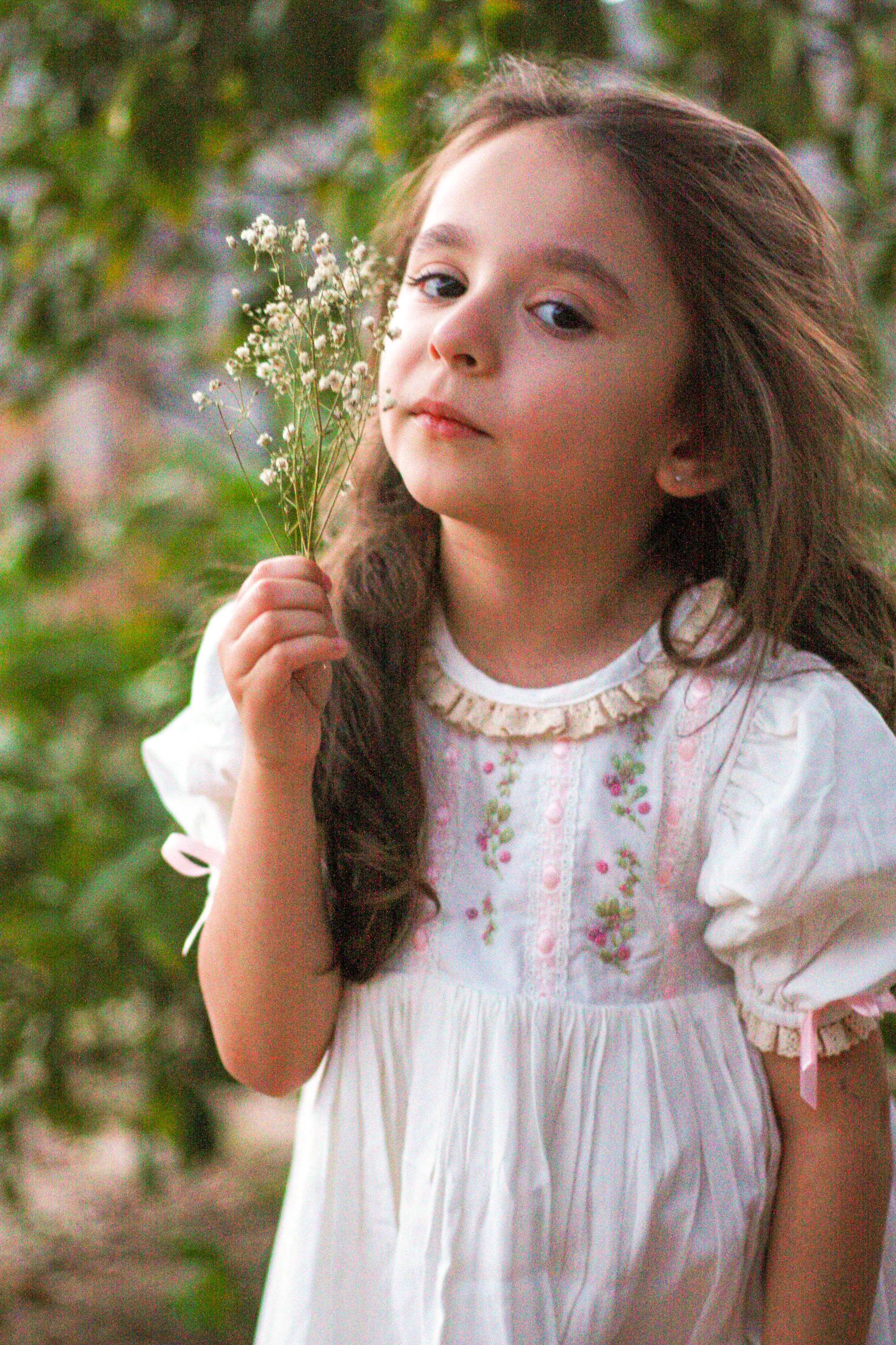 JannyBB Hand Embroidered Heirloom Pink Dress