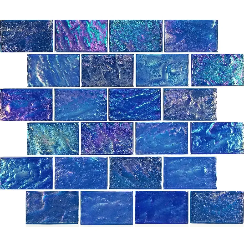 Light Blue Blend, 2" x 3" - Glass Tile