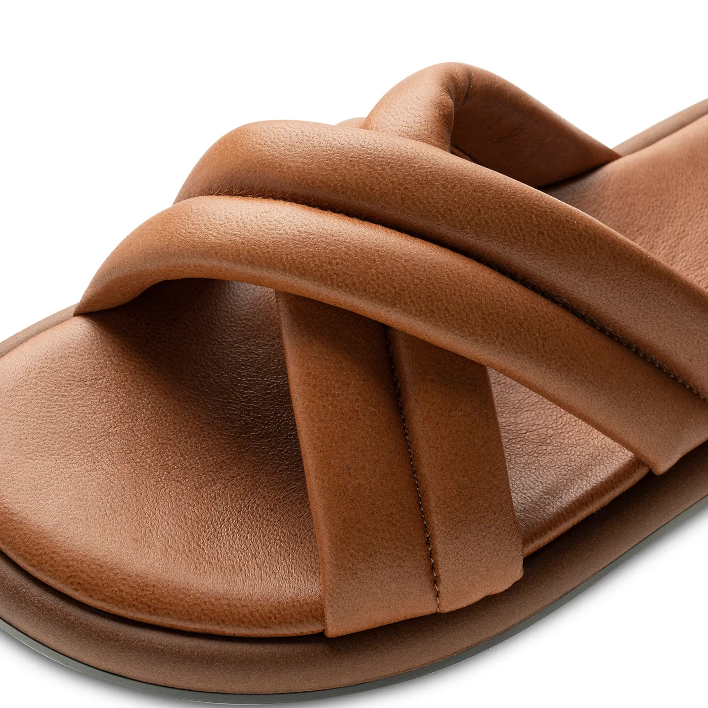 Lotta mule leather - TAN