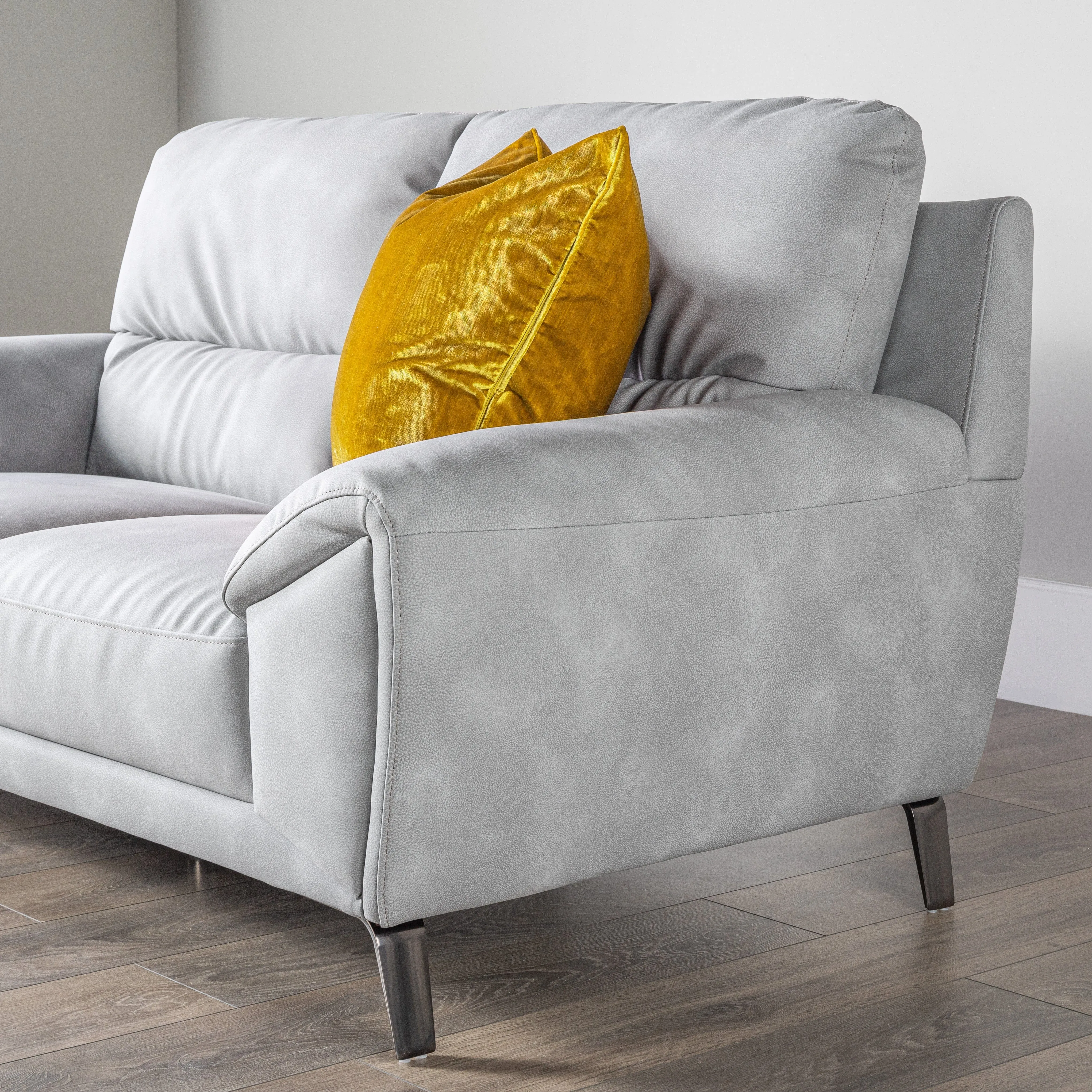 Lyon Silver 2 Seater Sofa