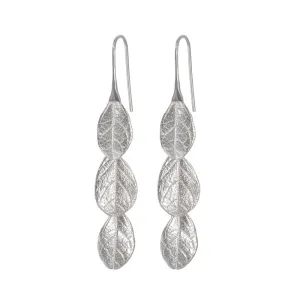 Natural Inspired S925 Sterling Silver Graceful Leaf Earrings