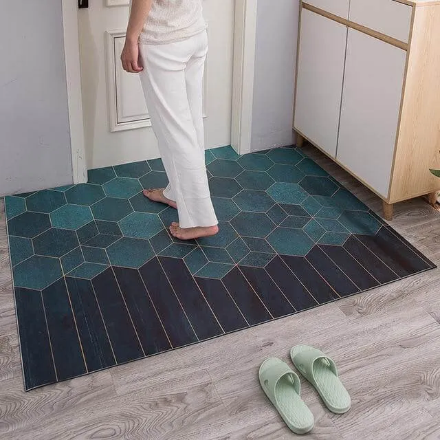 Non-Slip Dust Proof Nordic Style Hexagon Door Mat