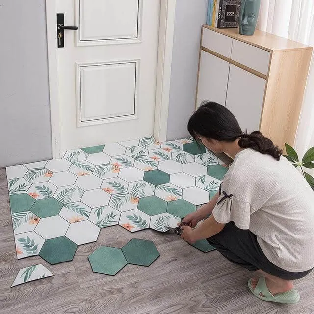 Non-Slip Dust Proof Nordic Style Hexagon Door Mat