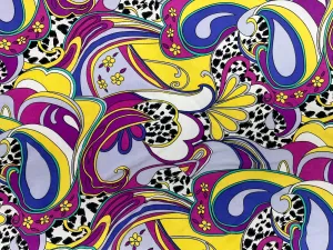 Paisley Printed Jersey Fabric