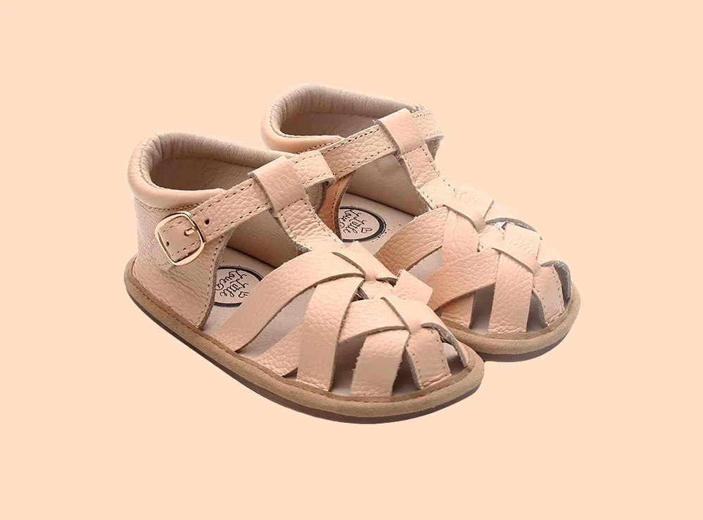 Peach Closed Toe Sandal