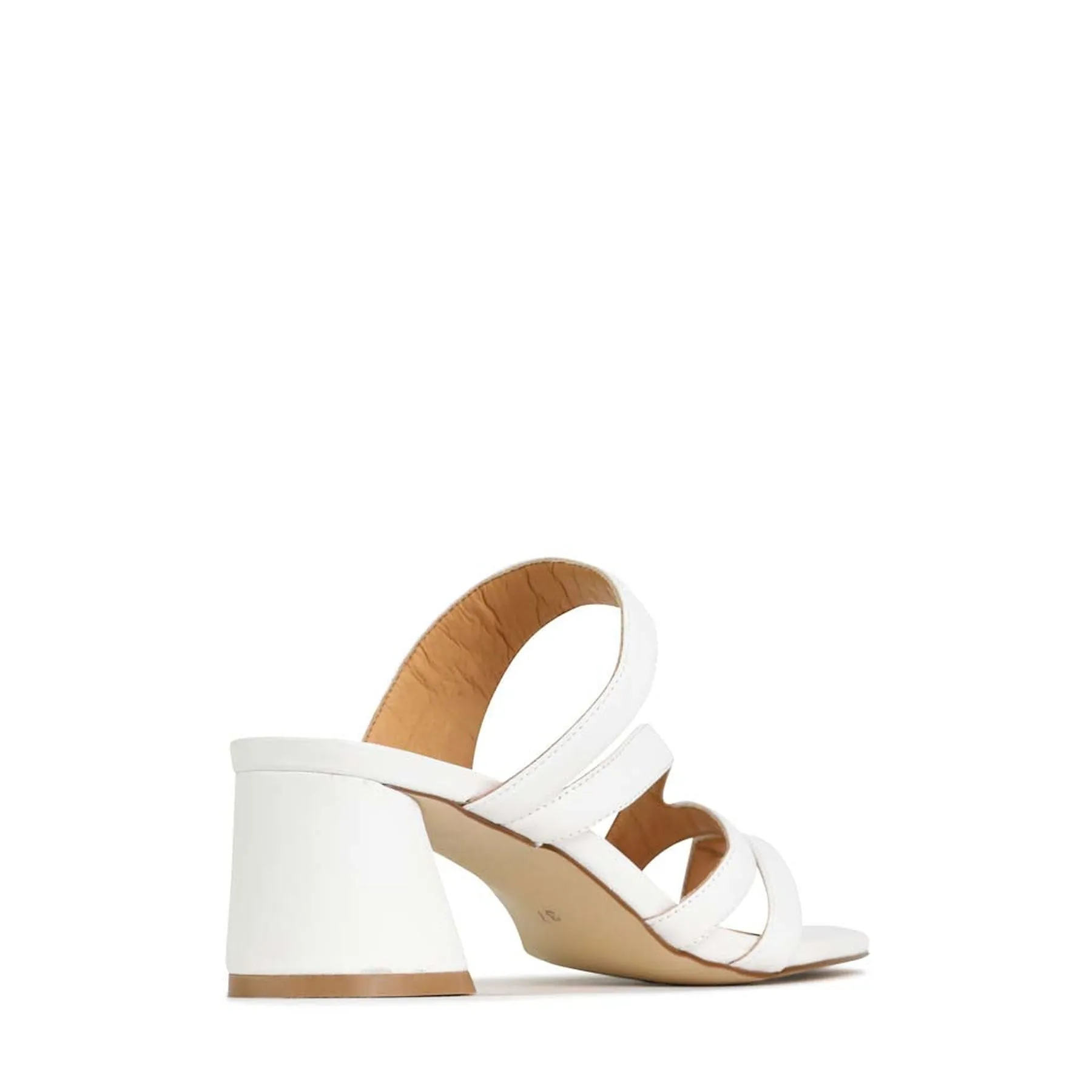 PERRI SLIP-ON HEEL SANDALS LEATHER