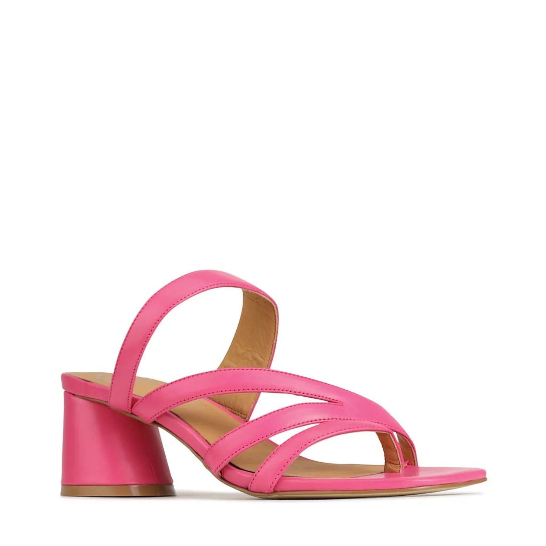 PERRI SLIP-ON HEEL SANDALS LEATHER