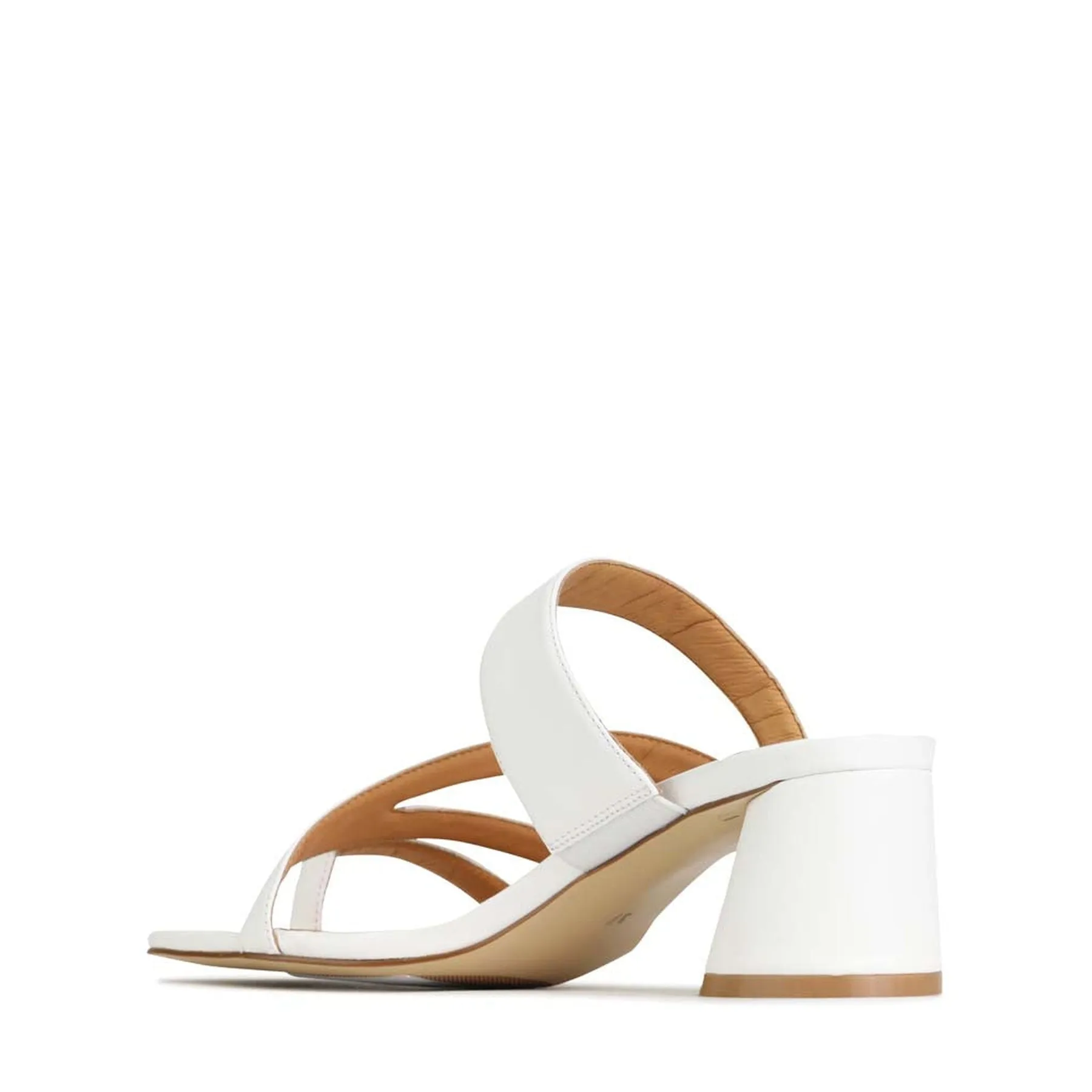 PERRI SLIP-ON HEEL SANDALS LEATHER