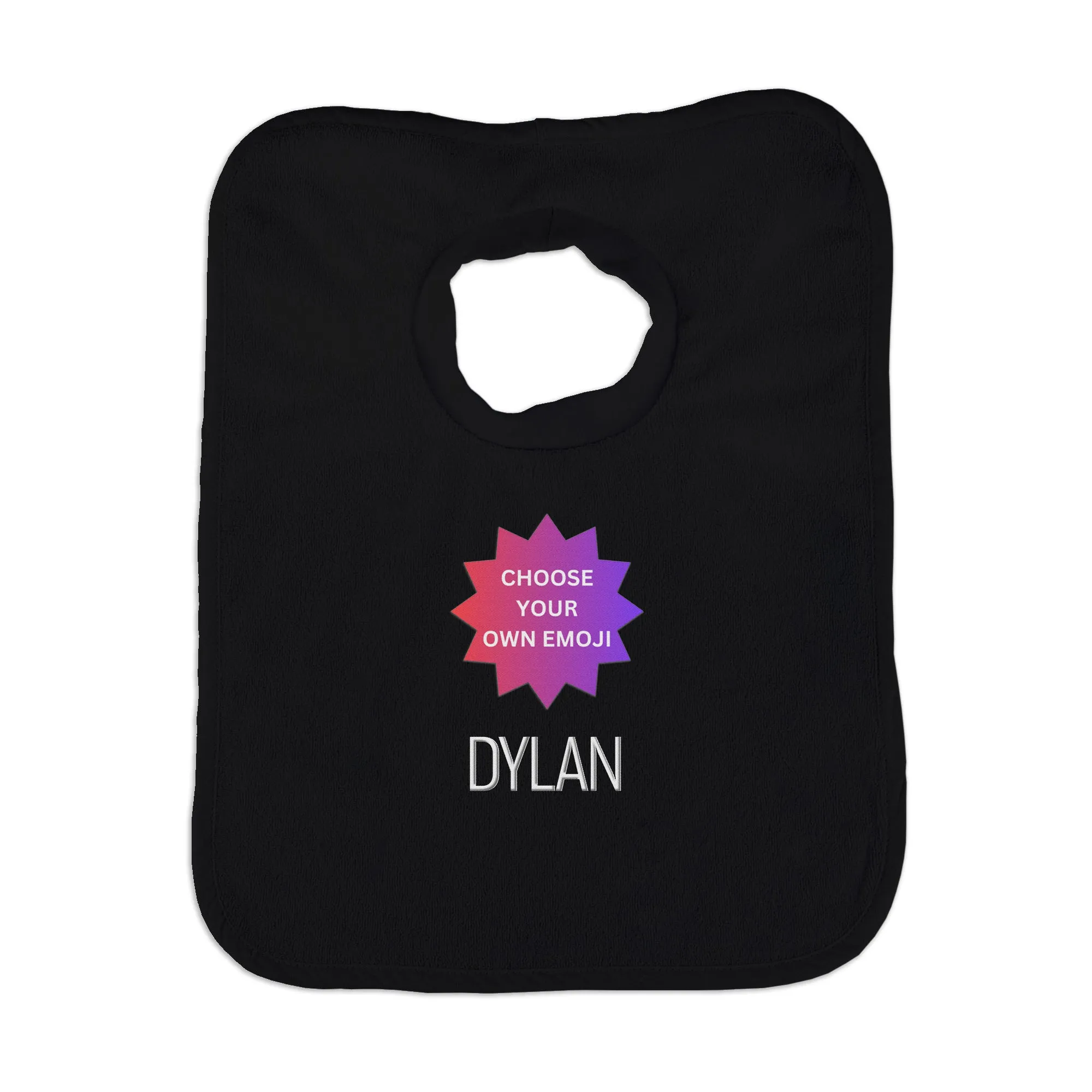 Personalized Choose Your Own Emoji Bib