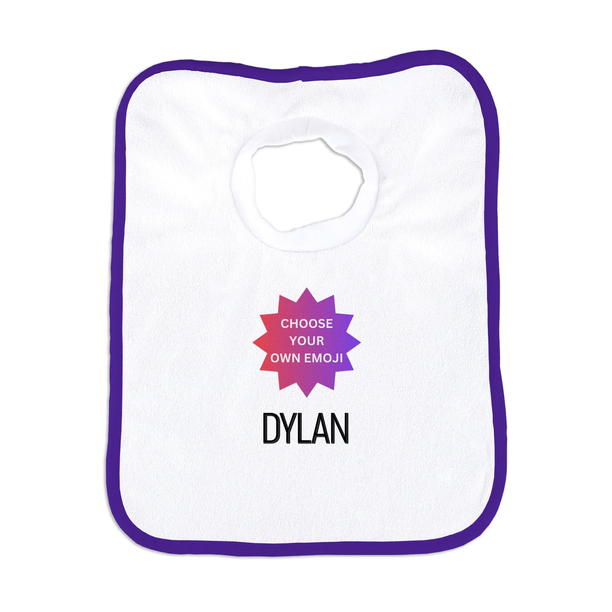 Personalized Choose Your Own Emoji Bib