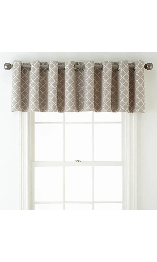 Pole Mounted Modern Grommet Top Window Valance