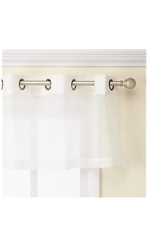 Pole Mounted Modern Grommet Top Window Valance