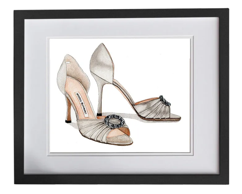 Print of Manolo Blahnik Manolo Blahnik Sedaraby sandals