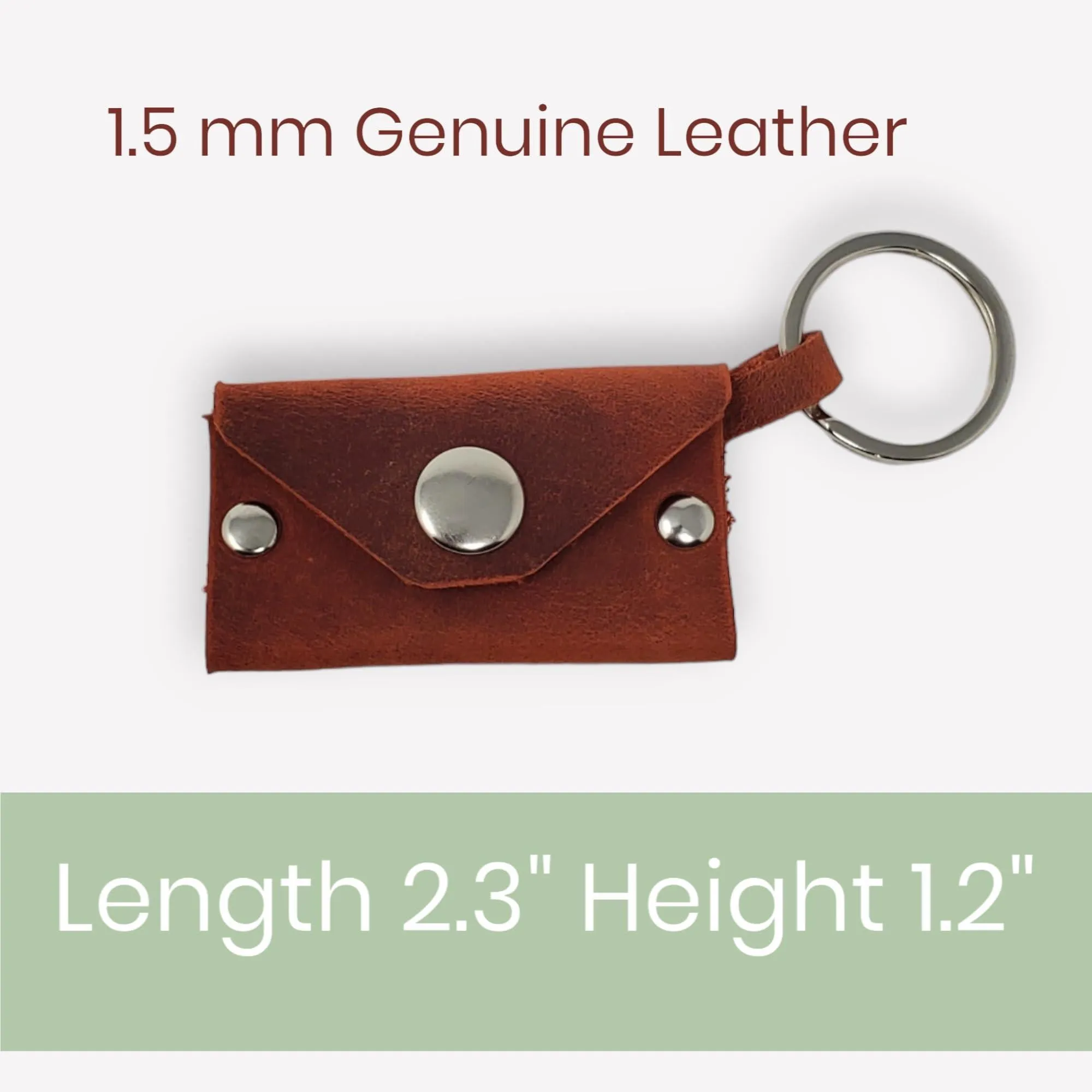 Purple Leather Keychain Coin Holder for Man and Women Airtag Holder Keychain